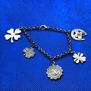 Silver  lucky charm bracelet